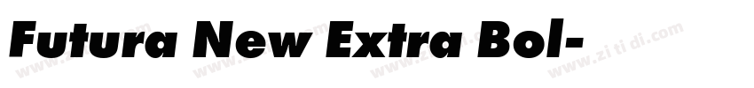 Futura New Extra Bol字体转换